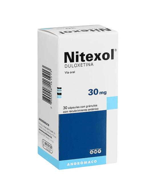 Nitexol 30 mg  X30 Cápsulas Con Gránulos De Liberación Prolongada