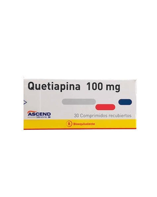 Quetiapina 100 mg  X30 Comprimidos