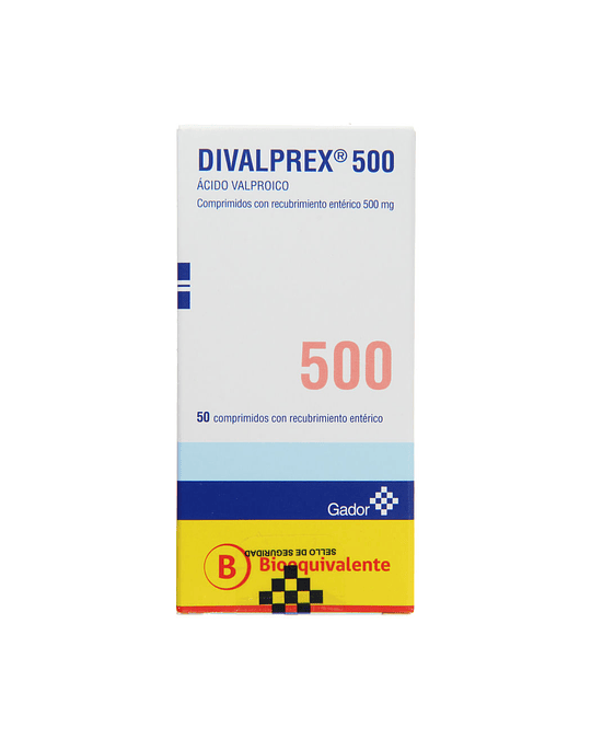 Divalprex 500 mg  X50 Comprimidos