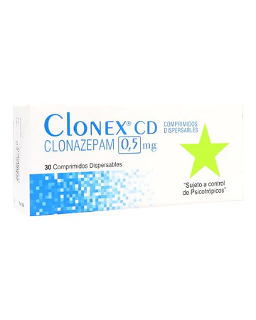 Clonex 0,5mg x 30 comprimidos dispersables