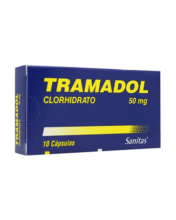 Tramadol Clorhidrato 50 mg  X10 Cápsulas