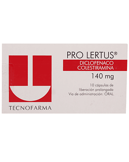 Pro Lertus 140 mg  X10 Cápsulas De Liberación Prolongada