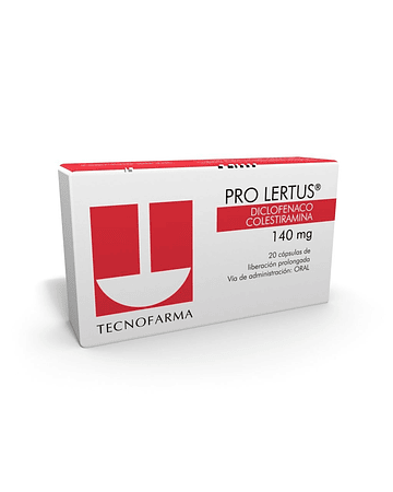 Pro Lertus 140 mg  X20 Cápsulas De Liberación Prolongada