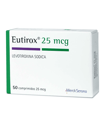Eutirox 25mcg x 50 comprimidos
