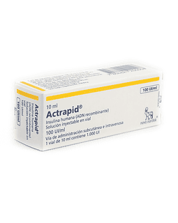 Actrapid 100 Ui/Ml Solucion Inyectable X10Ml