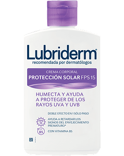 Lubriderm protección Solar Fps15+ X125Ml Crema