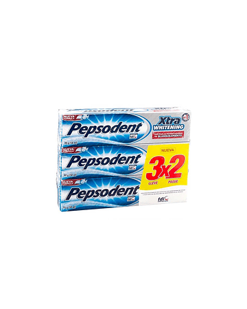 Pepsodent Pack Extra Whitening 90Gr  X3 Unidades