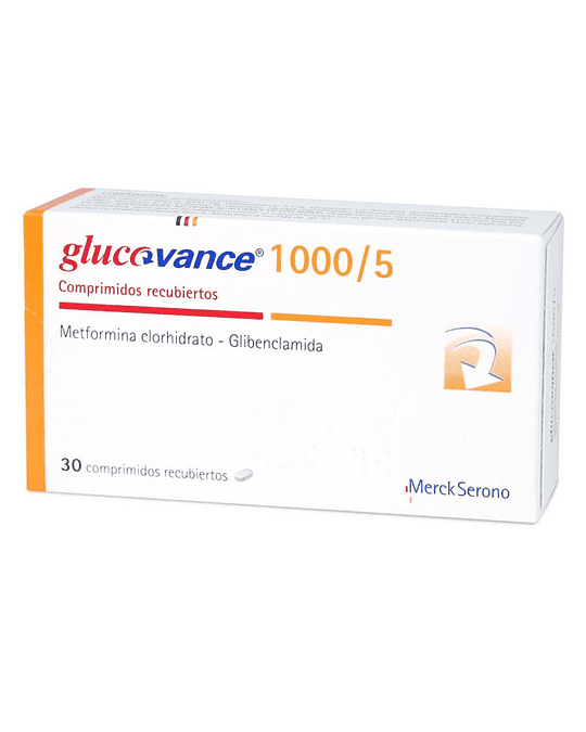 Glucovance 1000/5 mg  X30 comprimidos