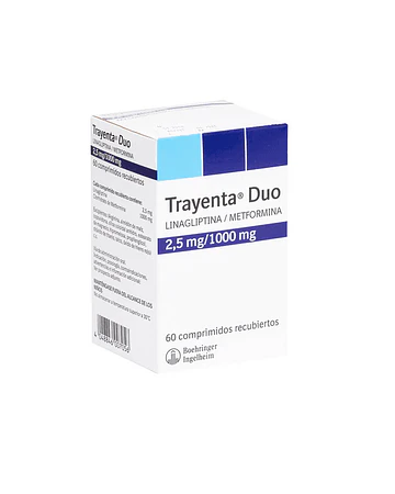 Trayenta Duo 2,5 mg /1000 mg X60 Comprimidos