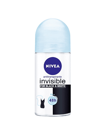 Nivea Invisible For Black & White Roll On 50Ml X1 Unidad