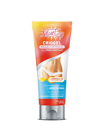 Siluet 40 Criogel Para Masajes   X200Ml 