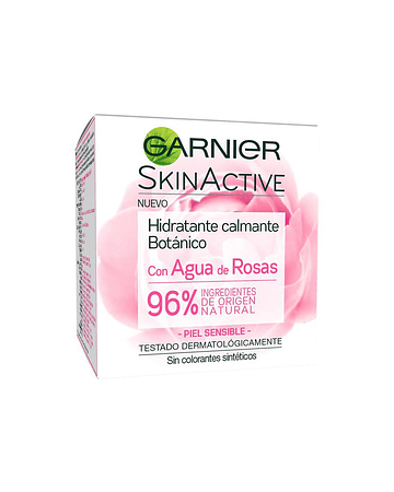 Garnier Skin Active Hidratante Calmante Botánico Con Agua De Rosas X50Ml Crema