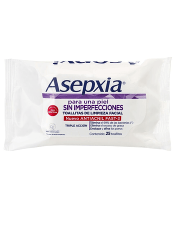 Asepxia Toallitas Desmaquillantes X10 Unidades