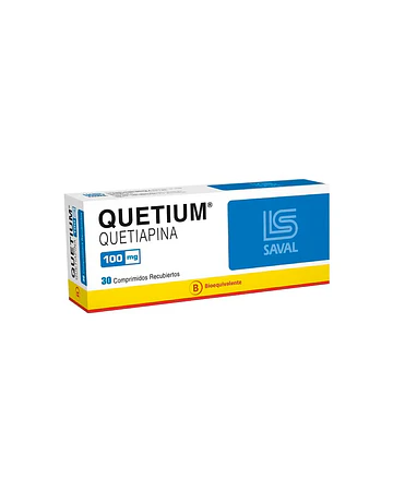 Quetium 100mg x 30 Comprimidos recubiertos