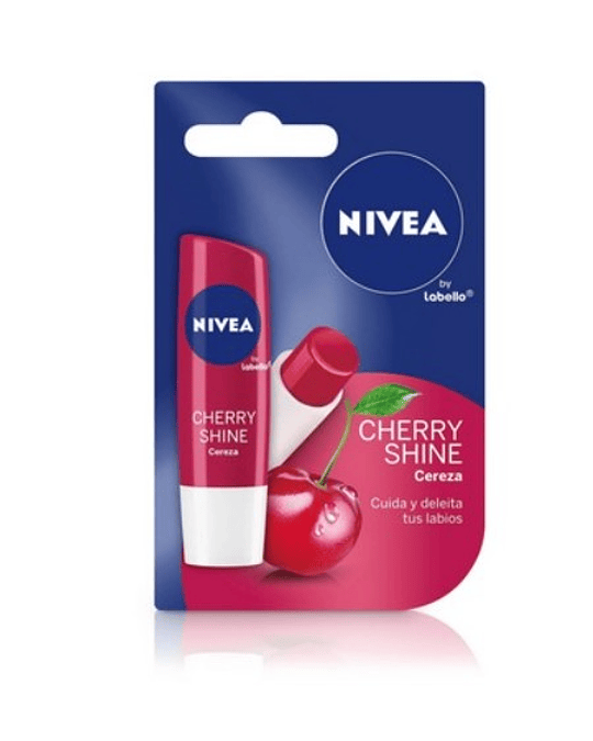 Nivea Cherry Shine X4,8Gr Protector Labial
