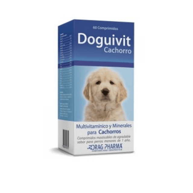 VENCIMIENTO 09/2024 Doguivit Cachorro 60 Comprimidos