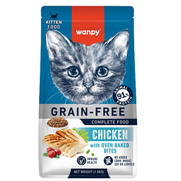 Alimento Wanpy de Pollo para Gatito/kitten 1.5 kg