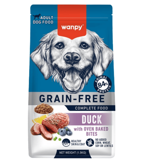 Alimento Wanpy de Pato para Perro Adulto 1.5 kg