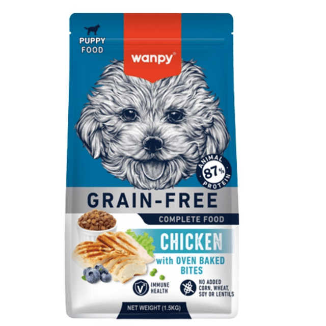 Alimento Wanpy de Pollo para Perrito/Puppy 1.5 kg