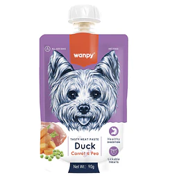 Tasty Meat Paste Dog Duck, carrot and pea 90 g