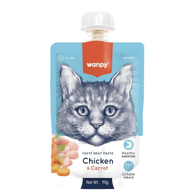  Tasty meat paste cat chicken & carrot 90g