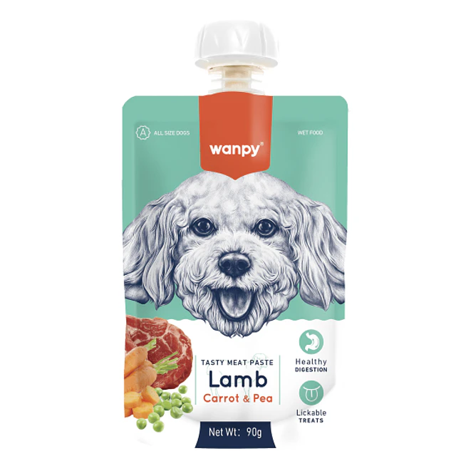 Tasty Meat Paste Dog Lamb carrot and pea 90 g