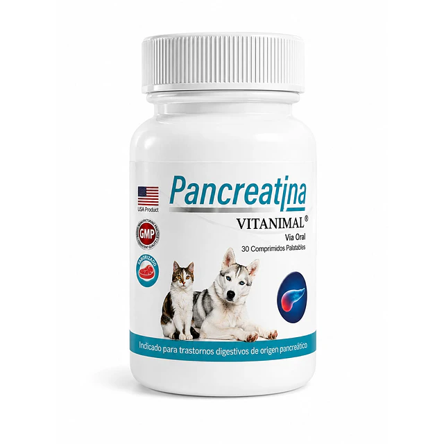 Pancreatina 30 Comprimidos Frasco