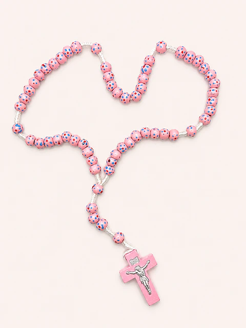 Terço Cordão Rosa 