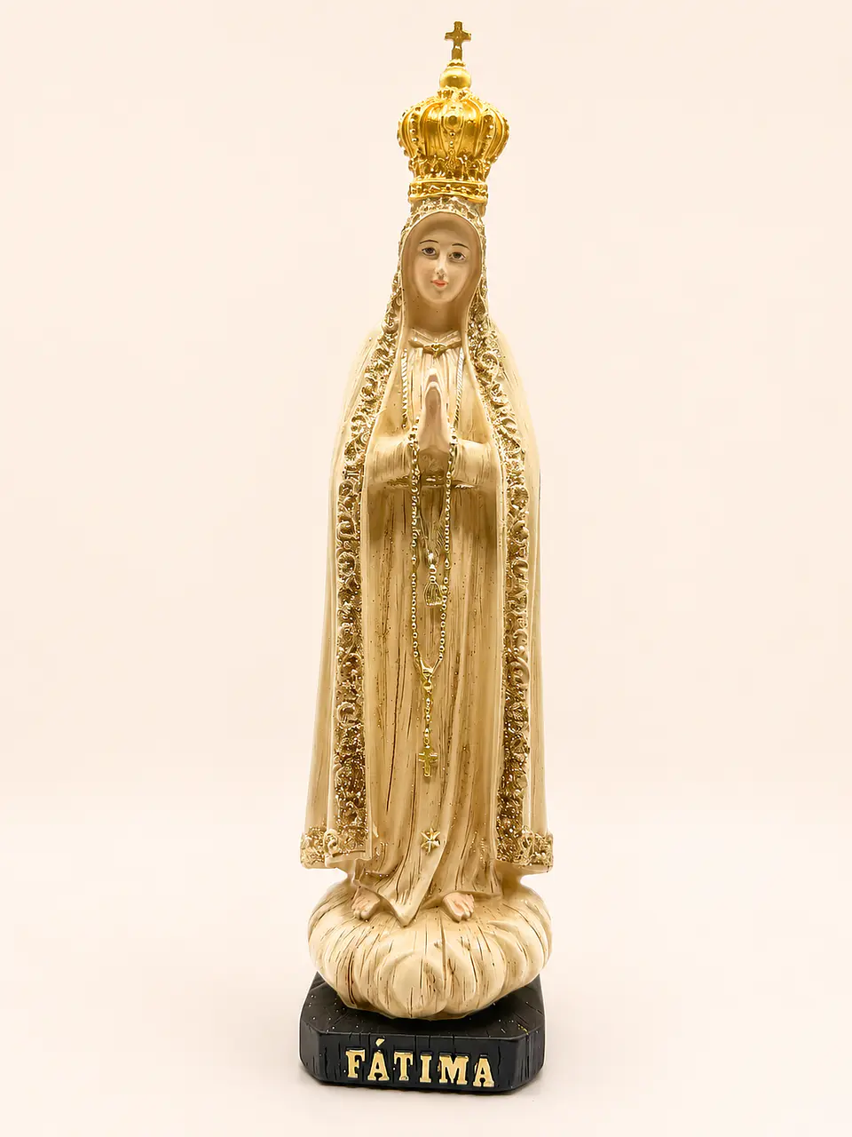 Nossa Senhora Fátima Beje e Dourado 1