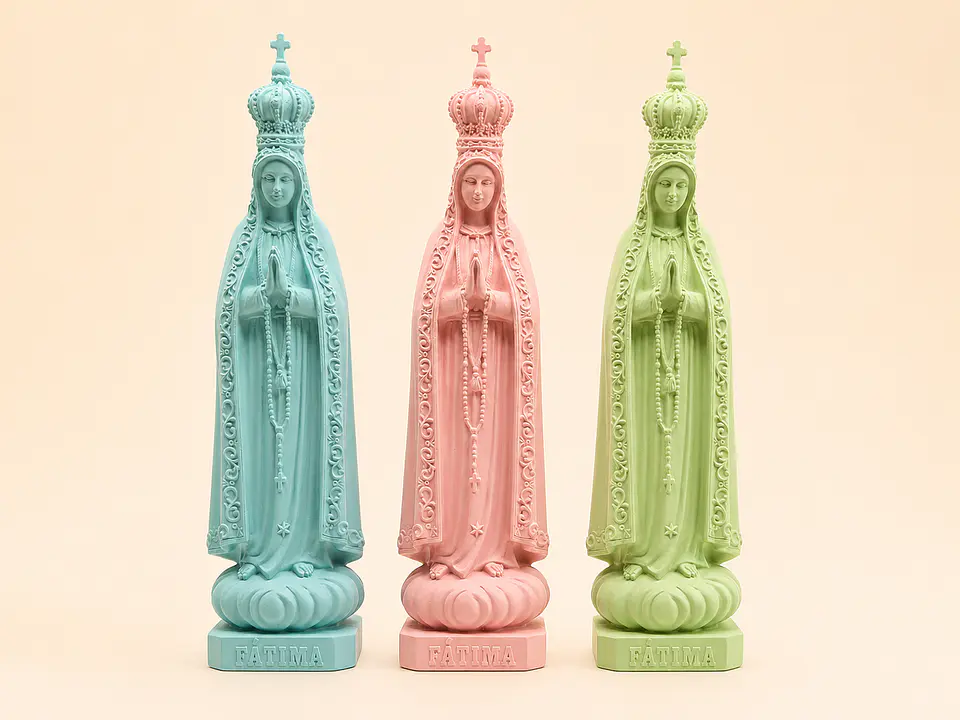 Nossa Senhora Fátima Cor Pastel 1