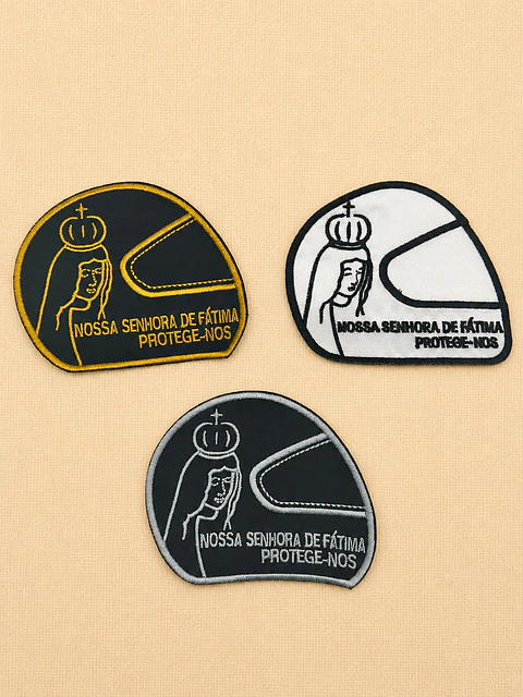 Emblema Bordado Motard — Nossa Senhora de Fátima Protege-nos