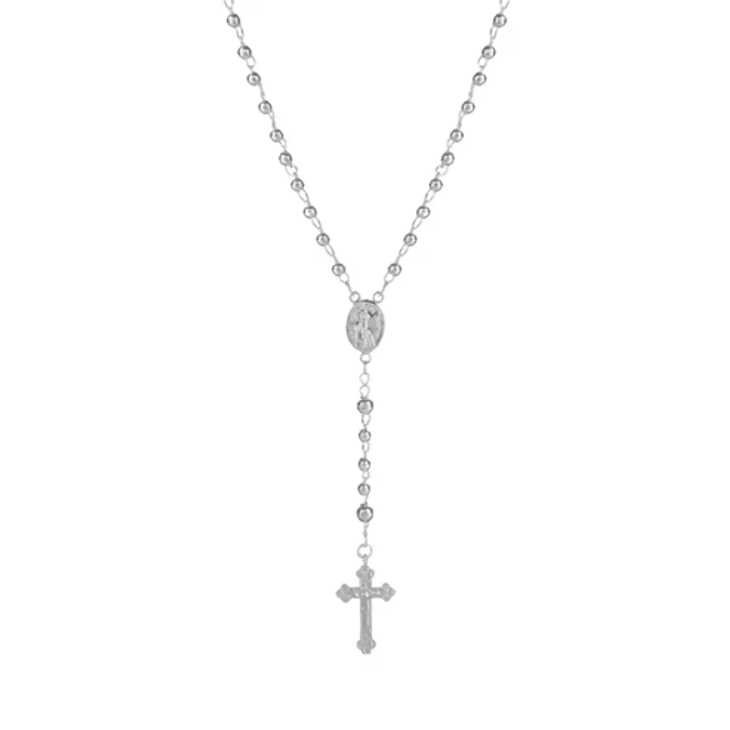 Colar Terço Nossa Senhora de Fátima em Prata 925 1