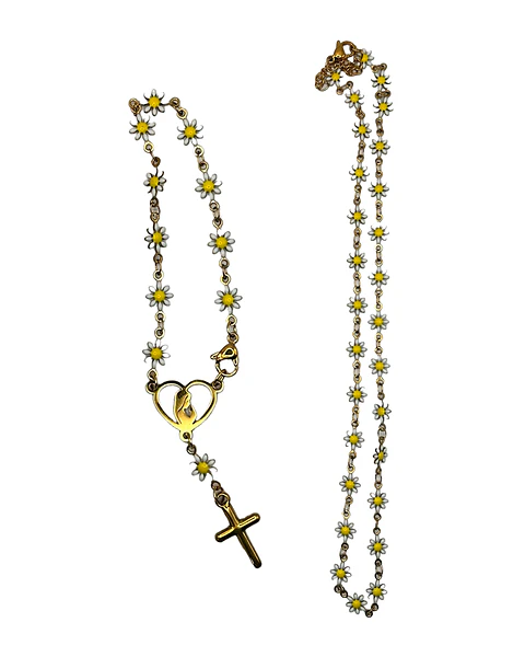 Conjunto Dezena e Pulseira Margaridas