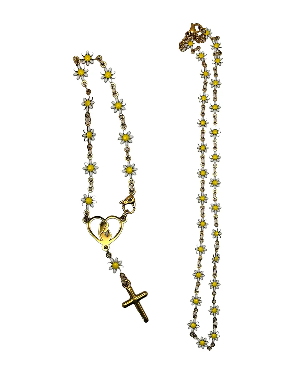 Conjunto Dezena e Pulseira Margaridas 1