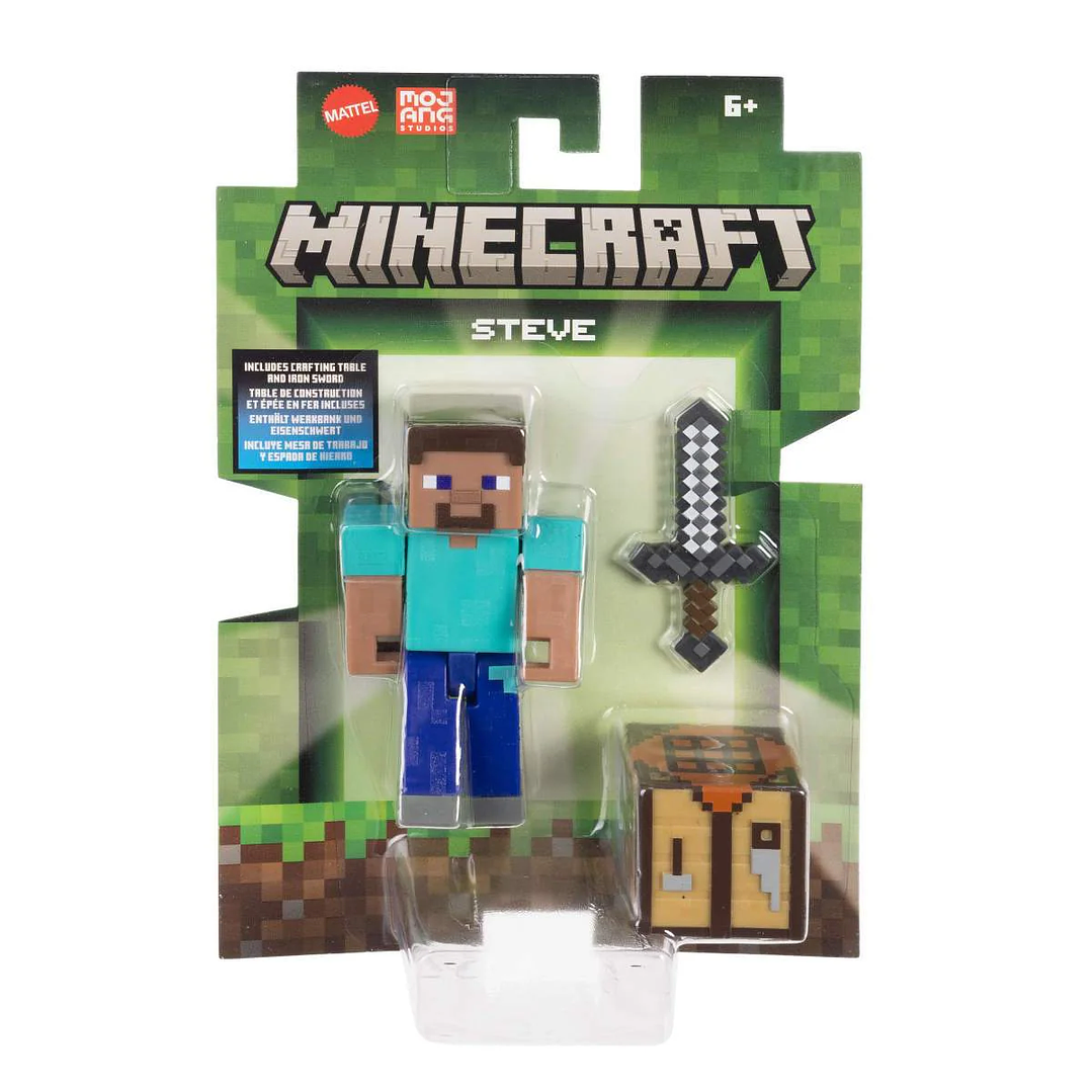 Minecraft Core Figura De 8 Cm Con Crafting - Variedades 5