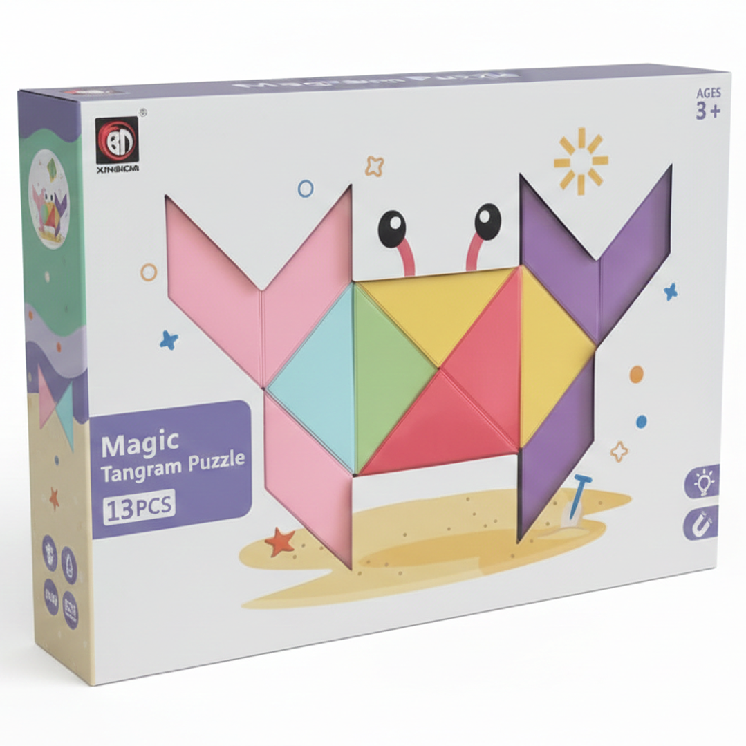 Tangram Magnético Puzzle Rompecabezas 13 piezas  1