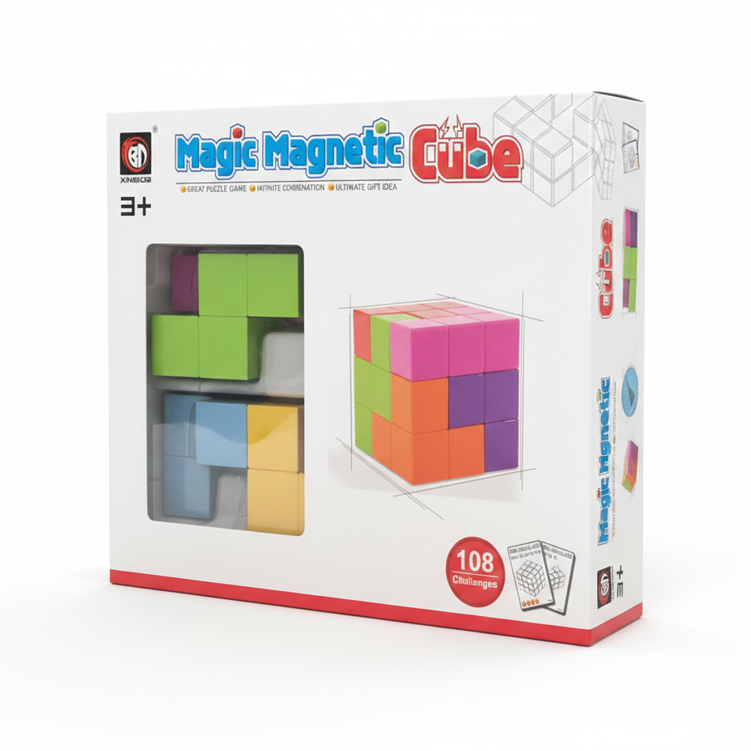 Cubo Magnético Puzzle Rompecabezas 7 piezas 108 Desafios 1