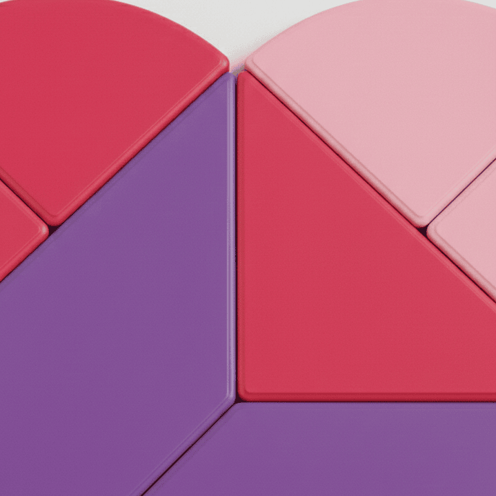 Tangram Magnético Puzzle Rompecabezas Corazón 8 piezas  3
