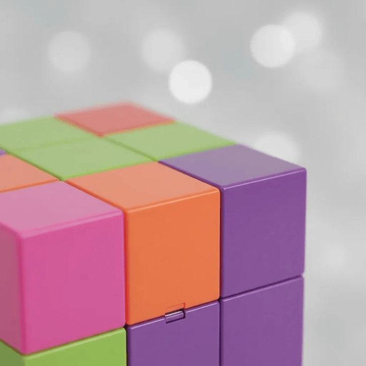 Cubo Magnético Puzzle Rompecabezas 7 piezas 108 Desafios 2