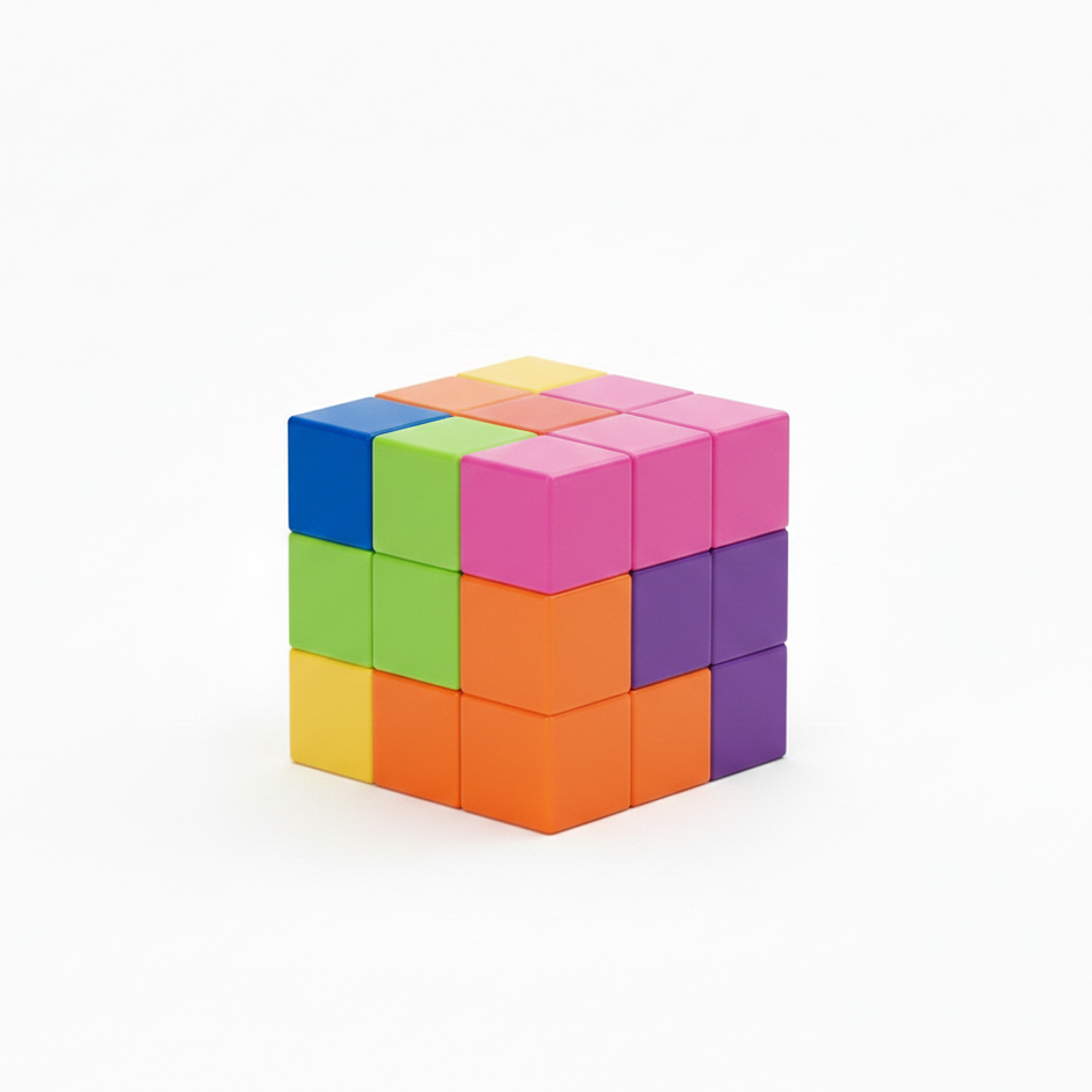 Cubo Magnético Puzzle Rompecabezas 7 piezas 108 Desafios 4