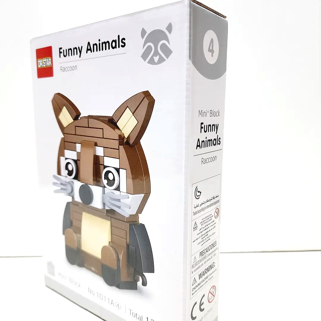 Rompecabezas Animal Mapache puzzle Armable 124 piezas 3