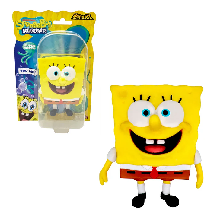 Figura Elástica Bob Esponja Stretch Personaje Clásico 2