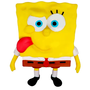 Figura Elástica Bob Esponja Stretch Lengua Afuera