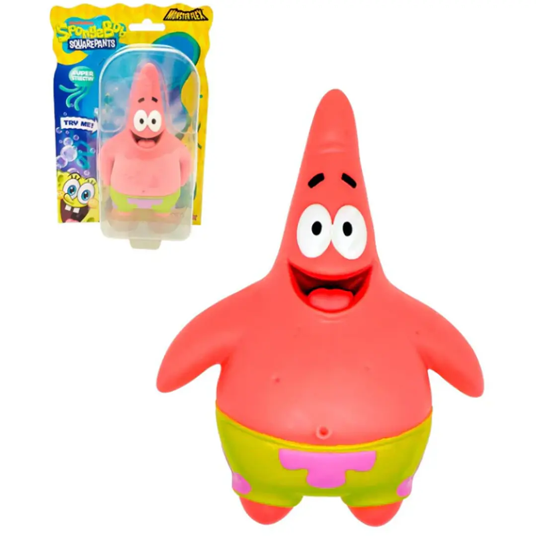 Figura Elástica Patricio Estrella Stretch - Versión Feliz 11 cm a 15cm 2