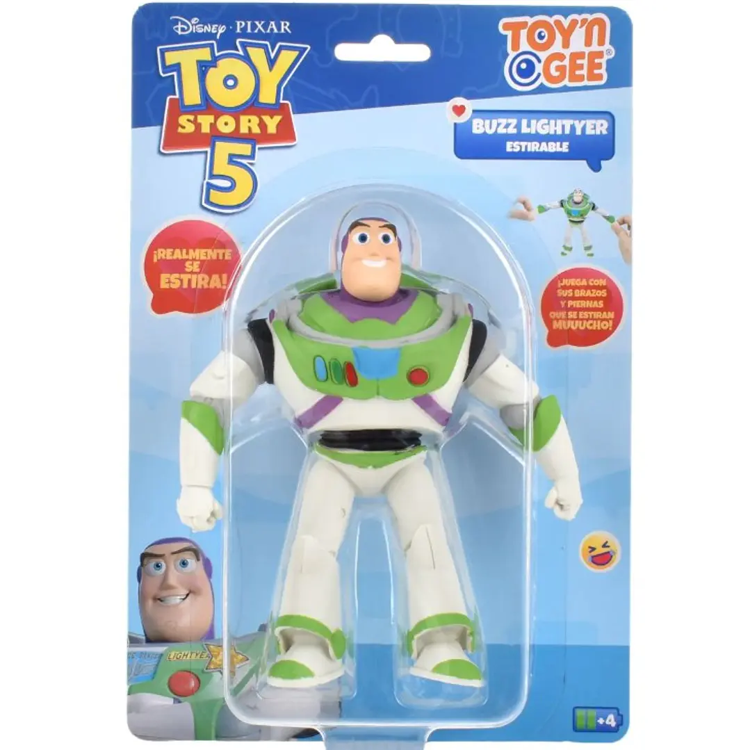 FIGURA STRETCH DE GOMA DE 15 CMS BUZZ LIGHTYEAR TOY STORY 4