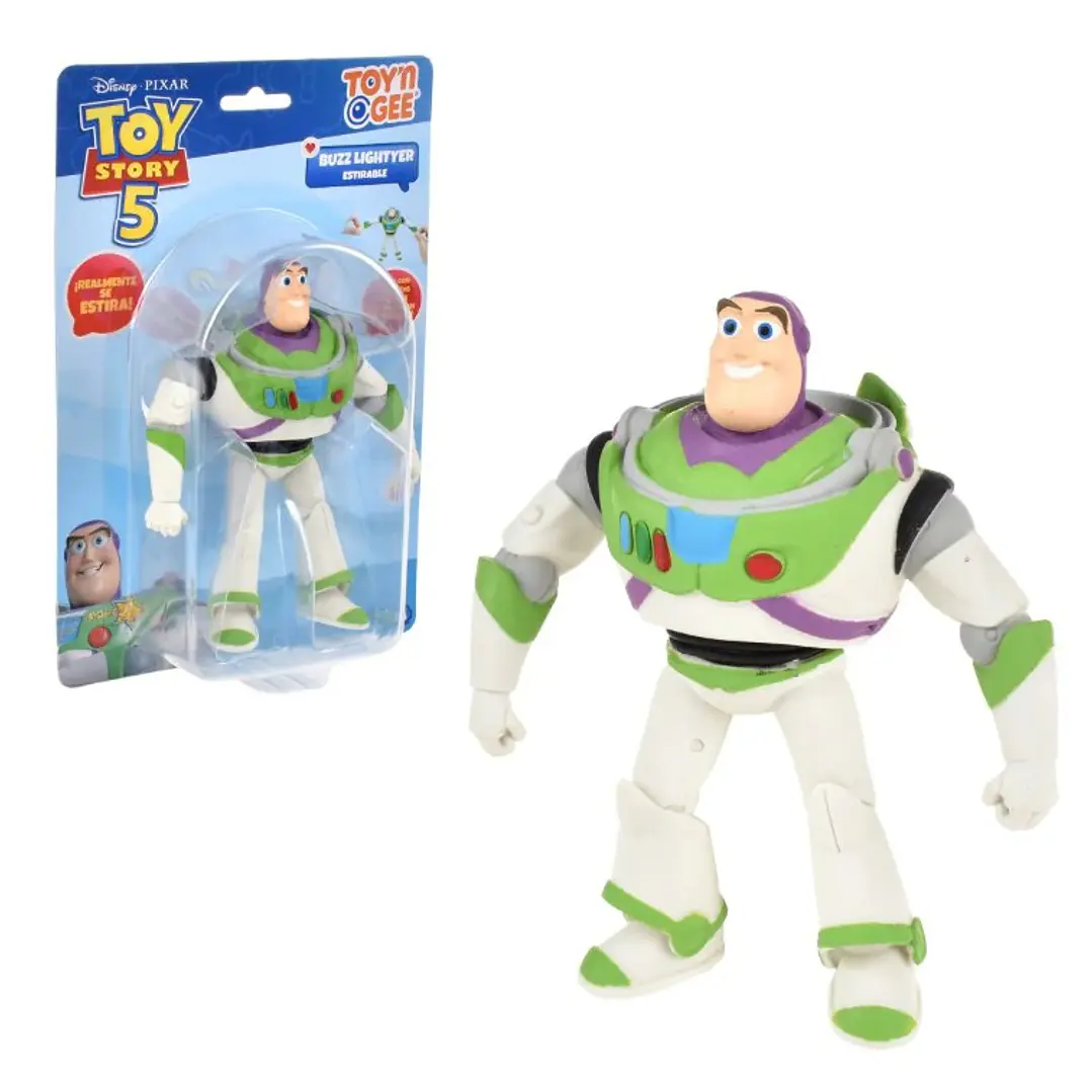  FIGURA STRETCH DE GOMA DE 15 CMS BUZZ LIGHTYEAR TOY STORY 2