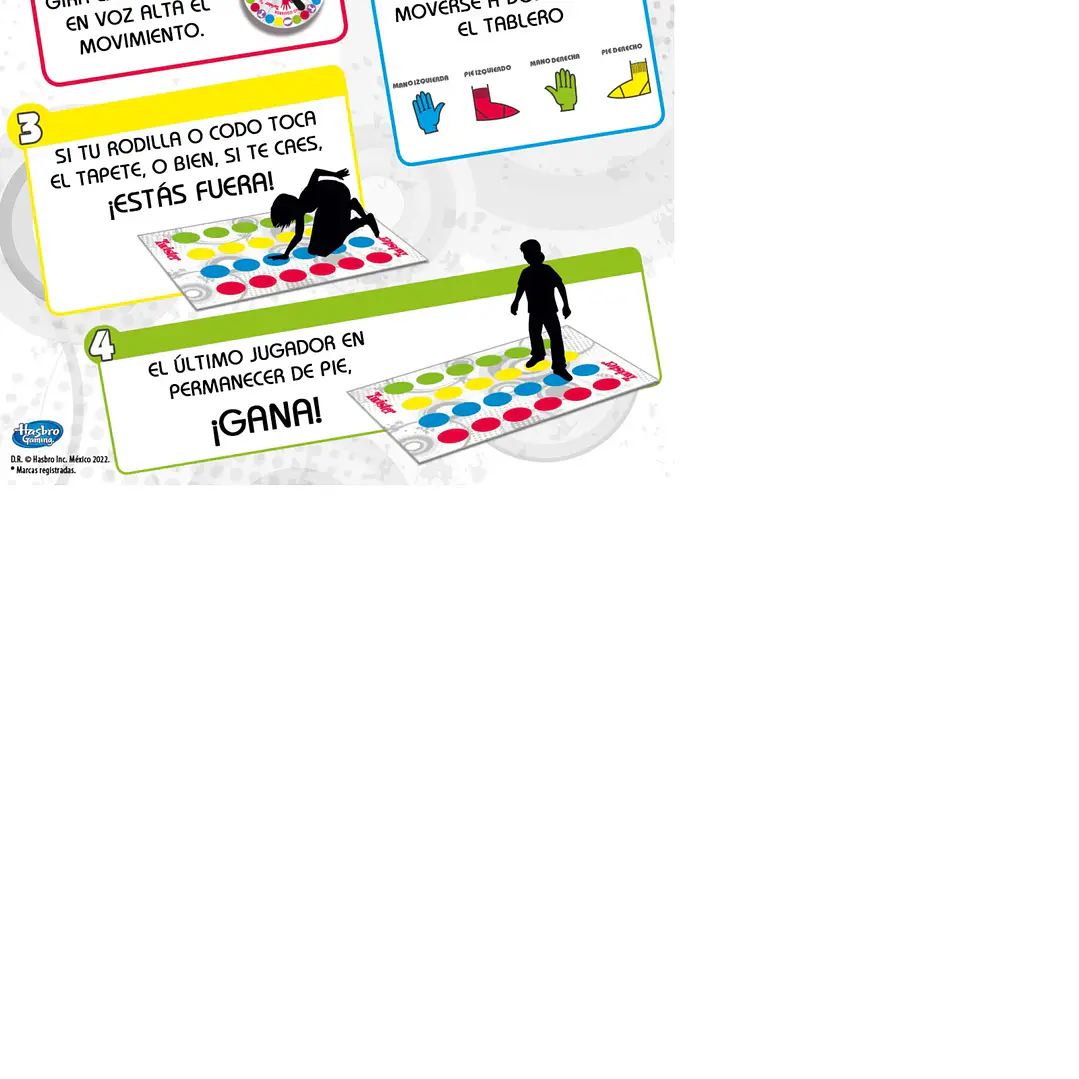Juego De Mesa Twister Hasbro Gaming Original Familiar 3
