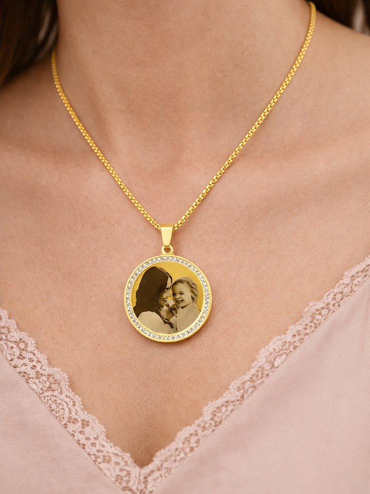 Colar Medalhão Personalizado 3