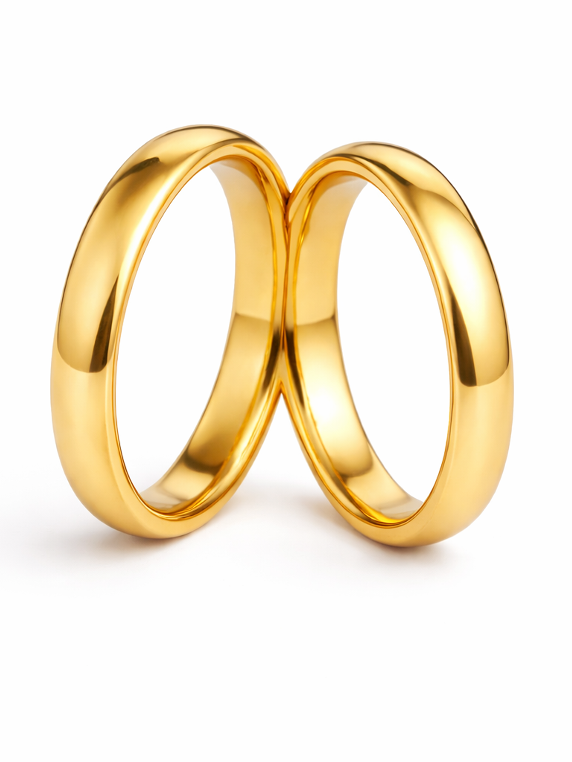 Alianças Lumina – Elegância Intemporal em Aço Inoxidável 1