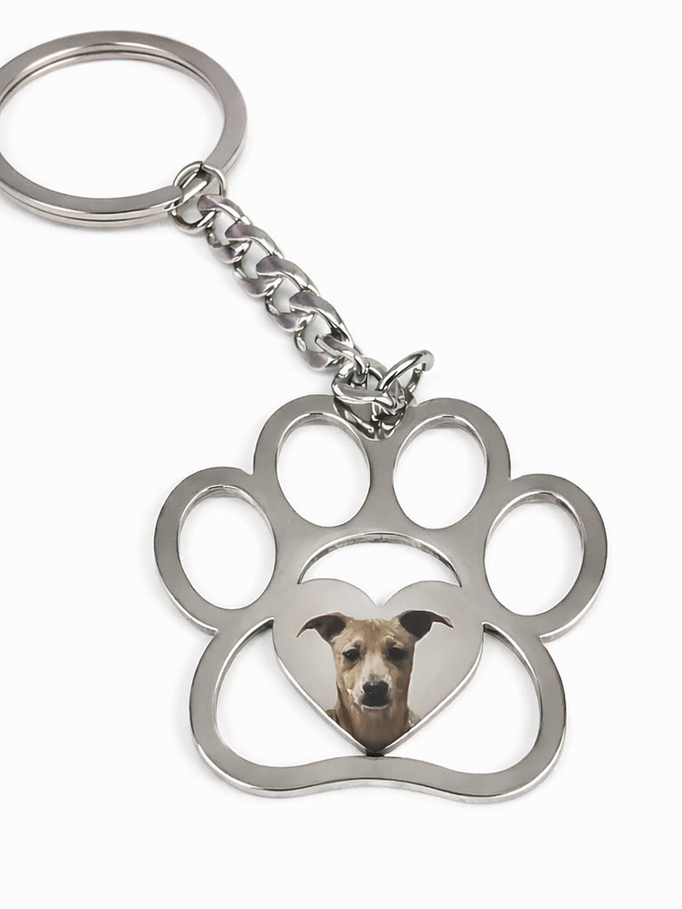 Porta-Chaves Patinha Personalizado com Foto – Aço Inoxidável 1